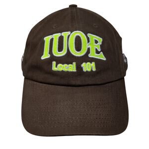 Iuoe Local 101 United We Stand Slideback Baseball Cap Brown One Size Bayside